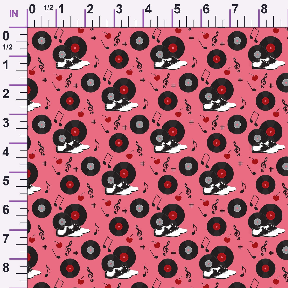 Jukebox Jive Pattern 16 Minky Fabric