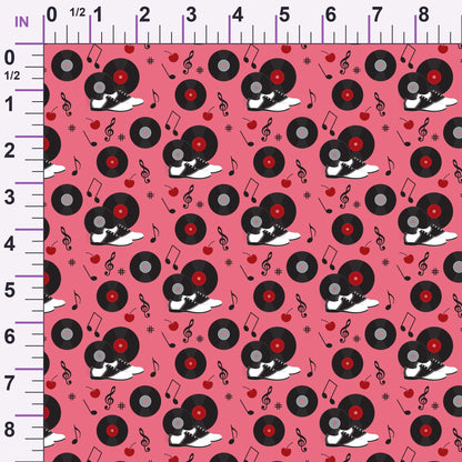 Jukebox Jive Pattern 16 Minky Fabric