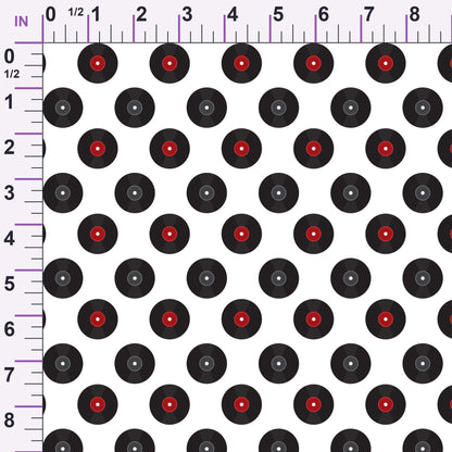 Jukebox Jive Pattern 7 Minky Fabric