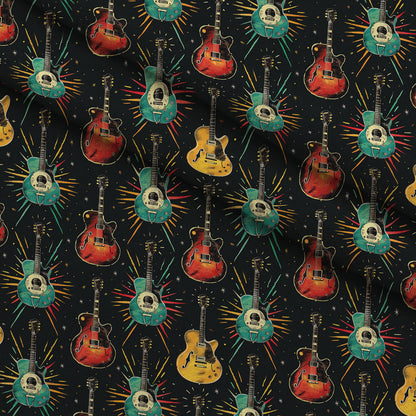 Jukebox Starlight Pattern 3 Minky Fabric