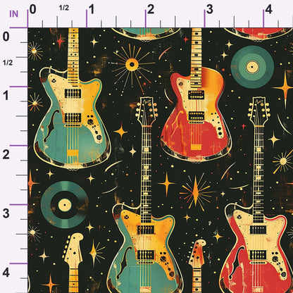 Jukebox Starlight Pattern 5 Minky Fabric