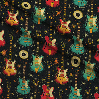 Jukebox Starlight Pattern 6 Minky Fabric