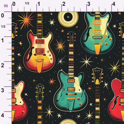Jukebox Starlight Pattern 6 Minky Fabric