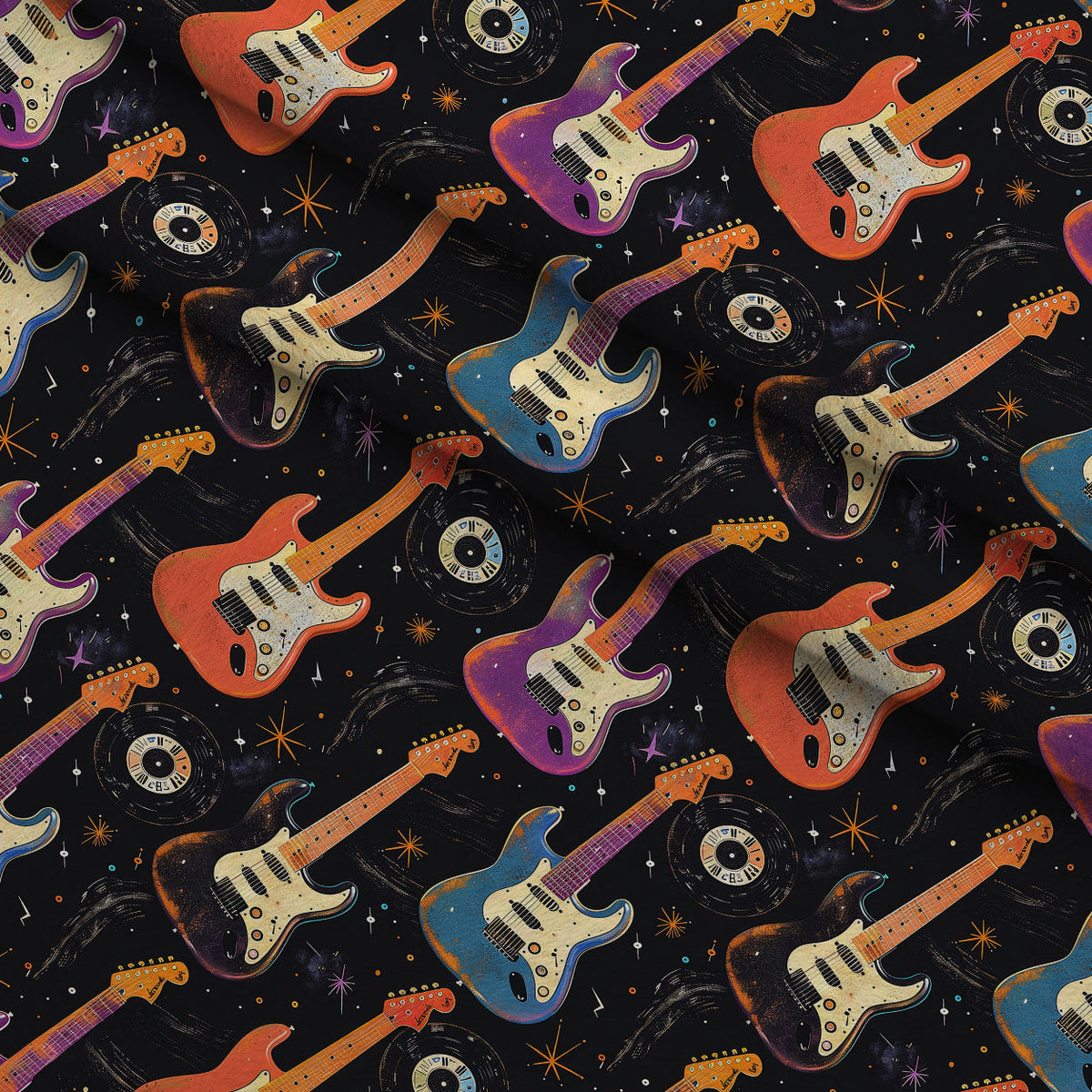 Jukebox Starlight Pattern 7 Minky Fabric
