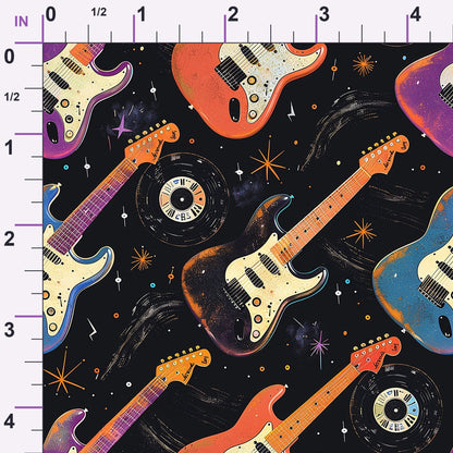 Jukebox Starlight Pattern 7 Minky Fabric