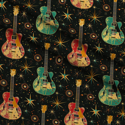 Jukebox Starlight Pattern 8 Minky Fabric