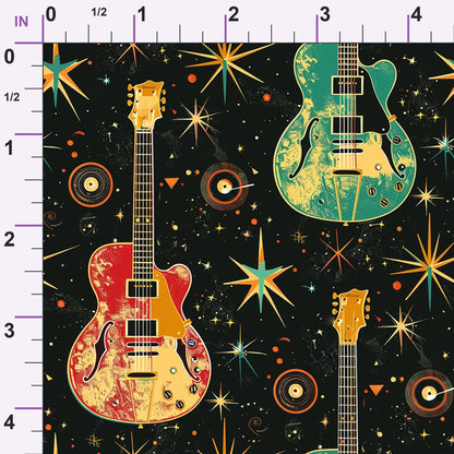 Jukebox Starlight Pattern 8 Minky Fabric