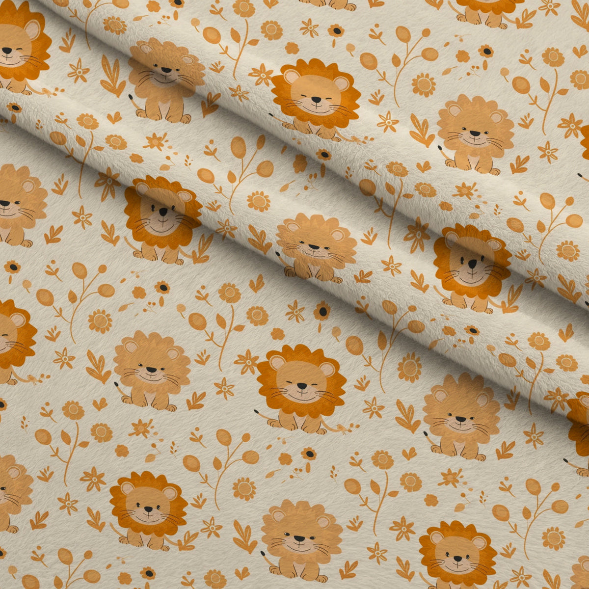 Jungle Cubs Pattern 1 Minky Fabric