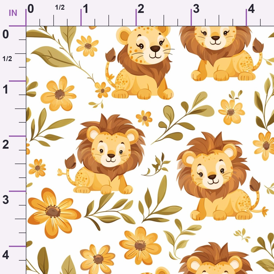 Jungle Cubs Pattern 10 Minky Fabric