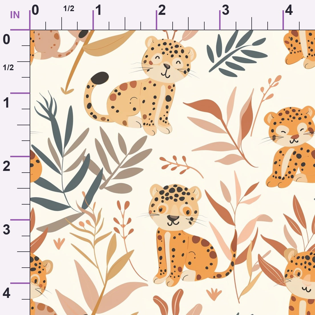 Jungle Cubs Pattern 16 Minky Fabric