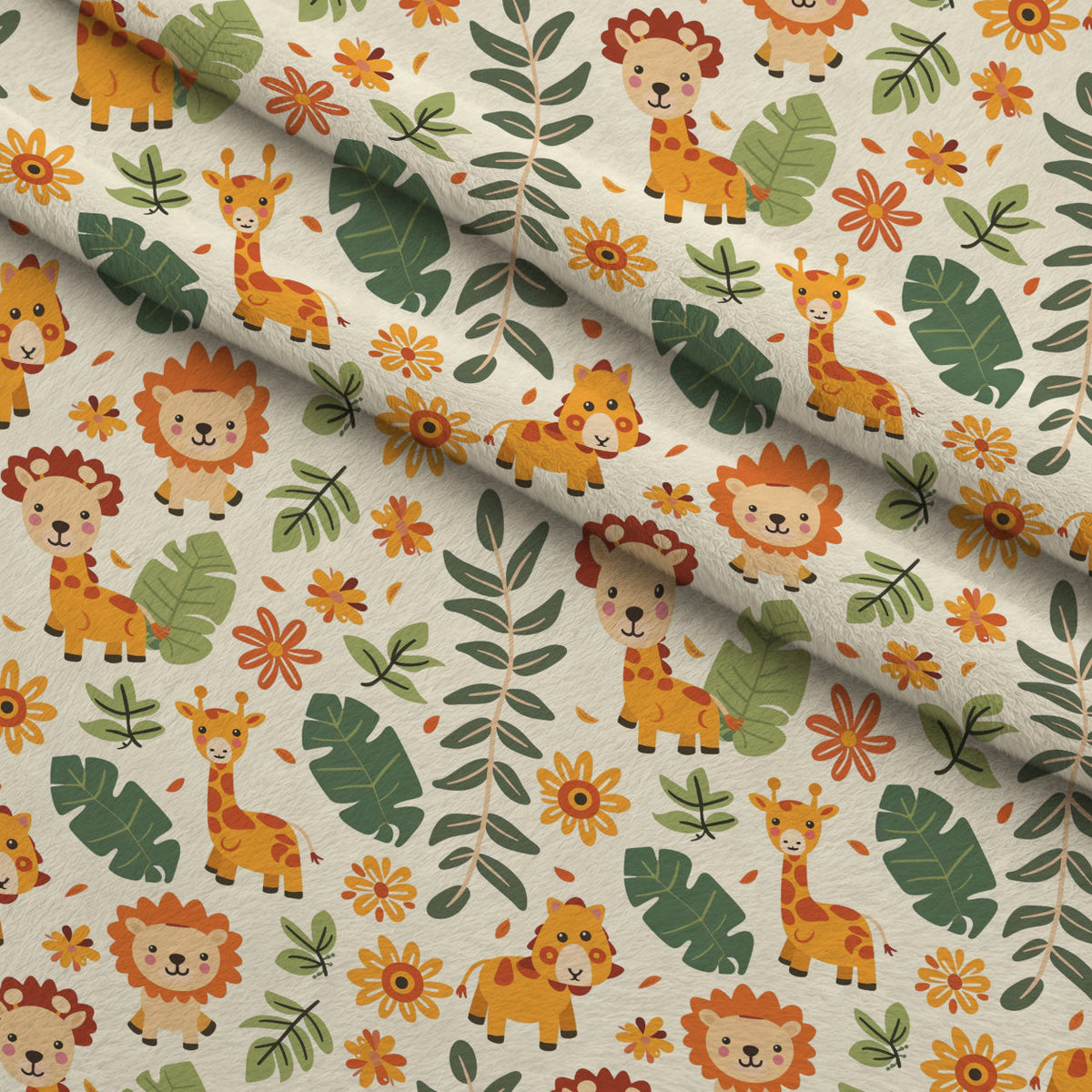 Jungle Cubs Pattern 23 Minky Fabric
