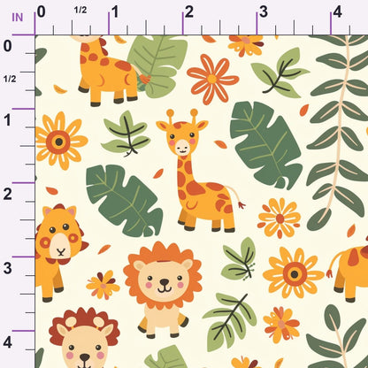 Jungle Cubs Pattern 23 Minky Fabric
