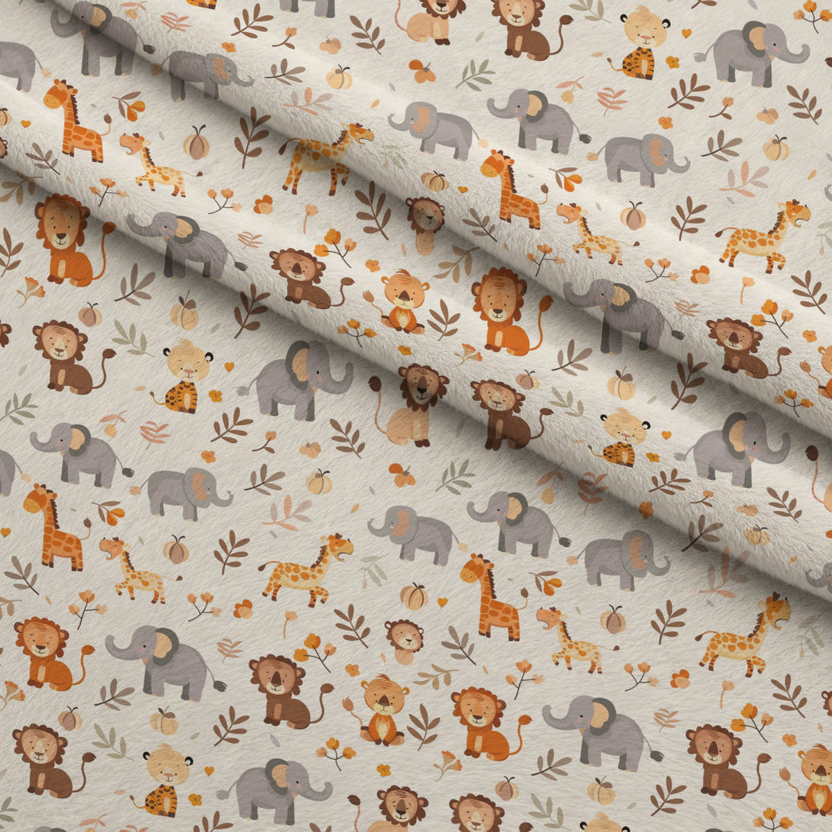 Jungle Cubs Pattern 25 Minky Fabric