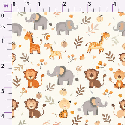 Jungle Cubs Pattern 25 Minky Fabric