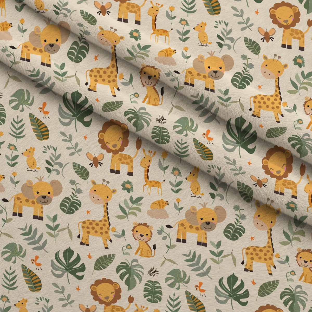 Jungle Cubs Pattern 4 Minky Fabric