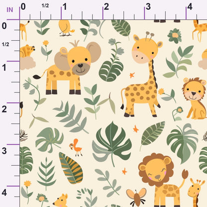 Jungle Cubs Pattern 4 Minky Fabric