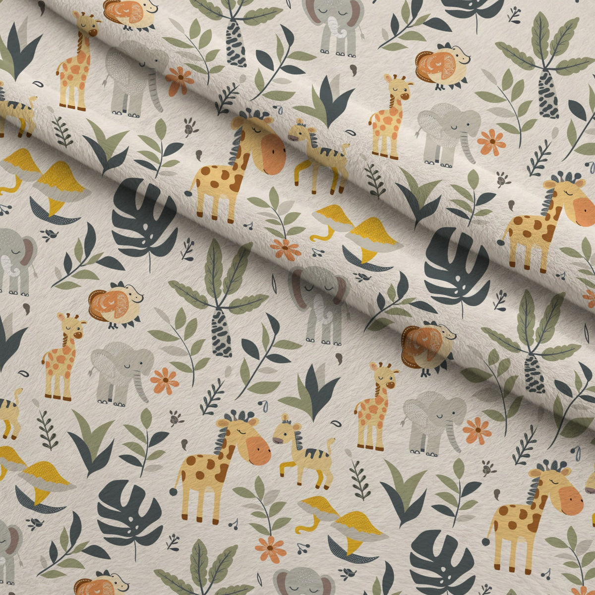 Jungle Cubs Pattern 6 Minky Fabric