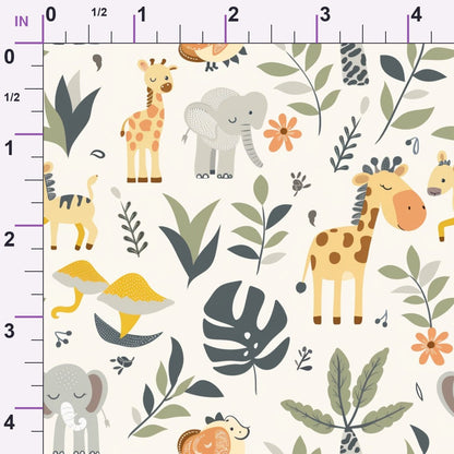 Jungle Cubs Pattern 6 Minky Fabric