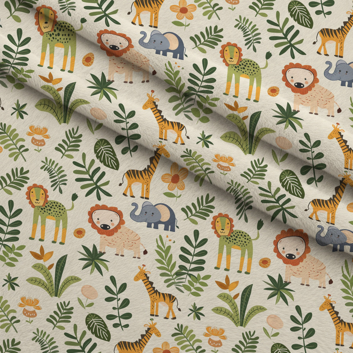 Jungle Cubs Pattern 7 Minky Fabric