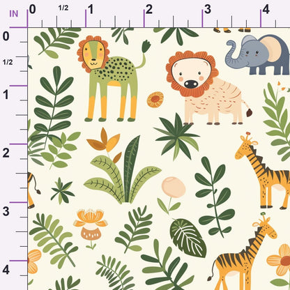 Jungle Cubs Pattern 7 Minky Fabric
