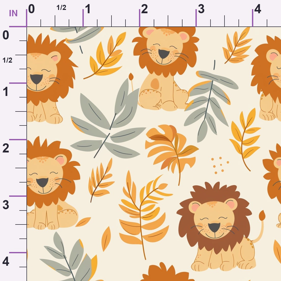 Jungle Cubs Pattern 8 Minky Fabric