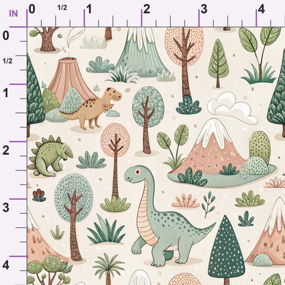 Jurassic Woodland Pattern 10 Minky Fabric