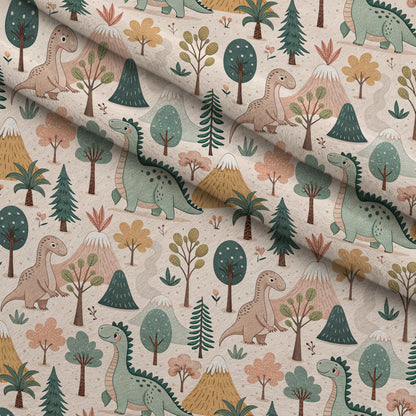Jurassic Woodland Pattern 2 Minky Fabric