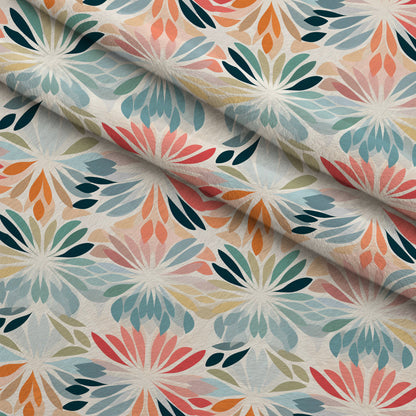 Kaleidoscope Blooms Pattern 1 Minky Fabric