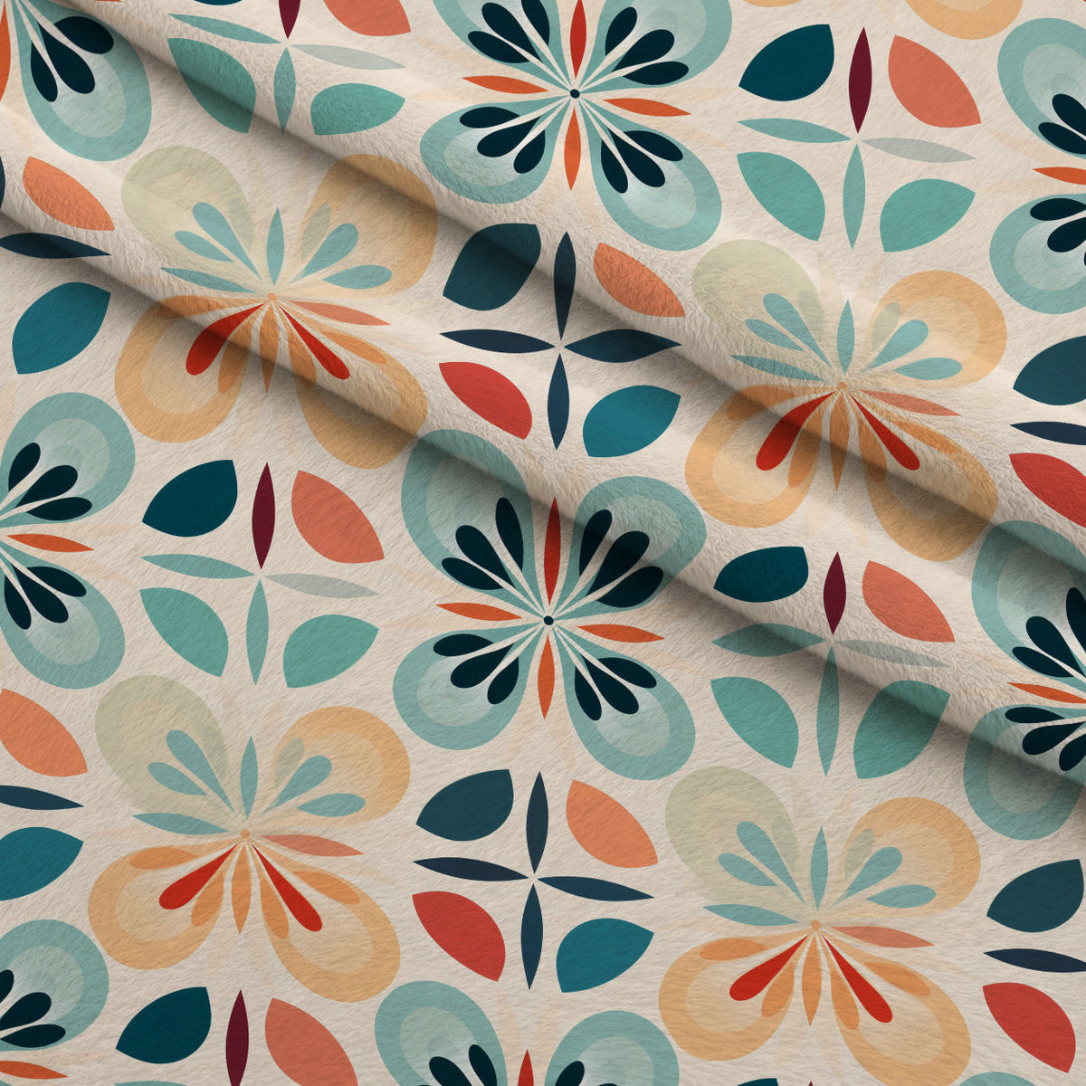 Kaleidoscope Blooms Pattern 3 Minky Fabric