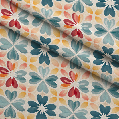 Kaleidoscope Blooms Pattern 4 Minky Fabric
