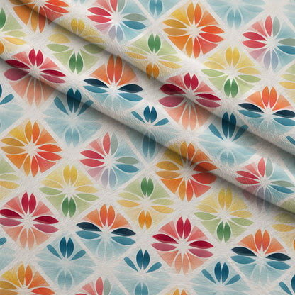 Kaleidoscope Blooms Pattern 6 Minky Fabric