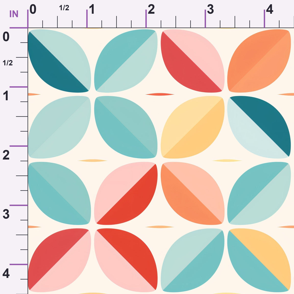 Kaleidoscope Blooms Pattern 7 Minky Fabric