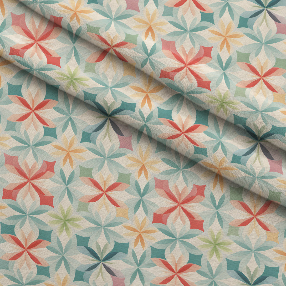 Kaleidoscope Blooms Pattern 8 Minky Fabric