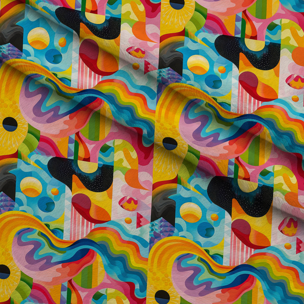 Kaleidoscope Dreams Pattern 1 Minky Fabric
