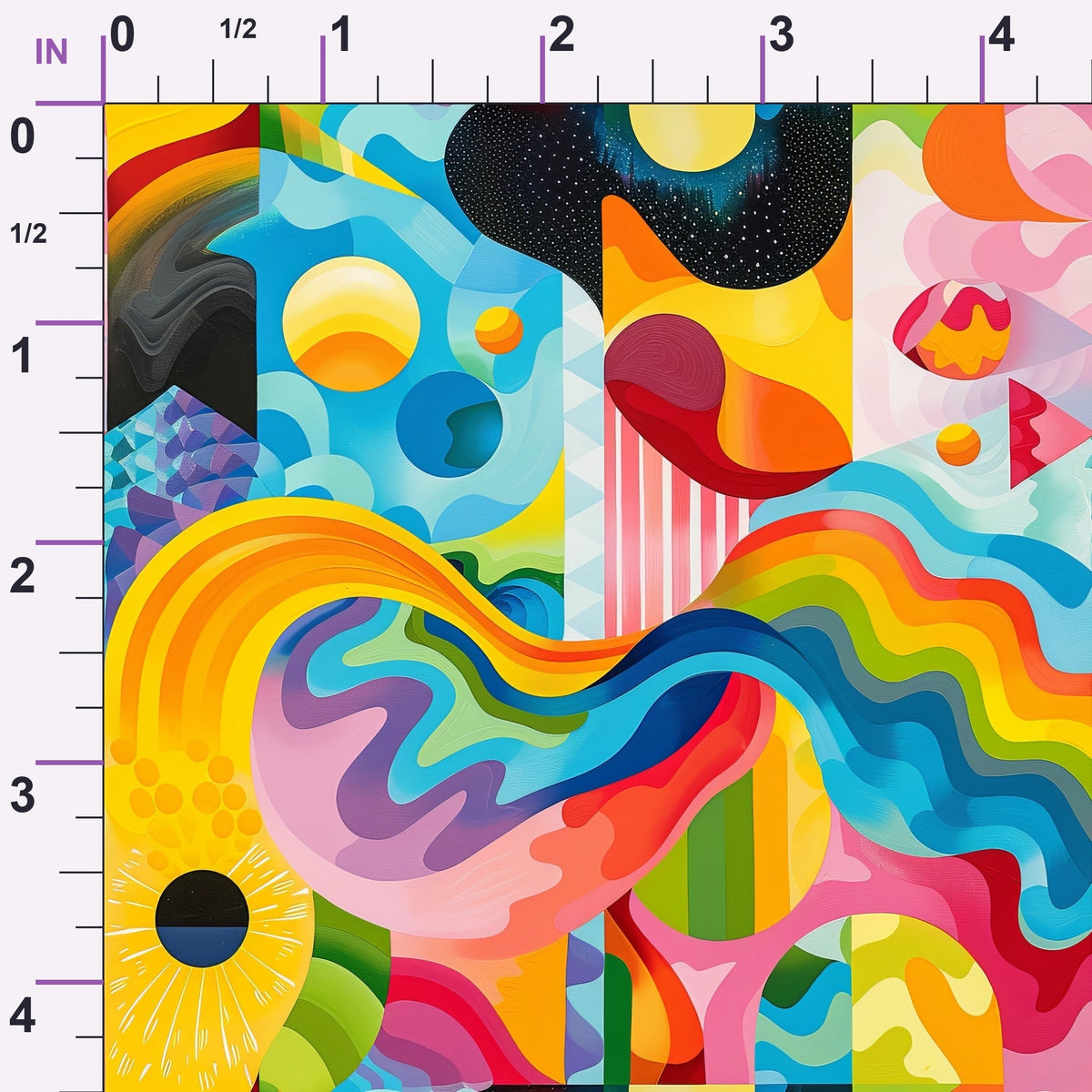 Kaleidoscope Dreams Pattern 1 Minky Fabric