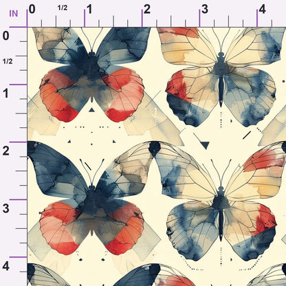 Kaleidoscope Wings Pattern 1 Minky Fabric