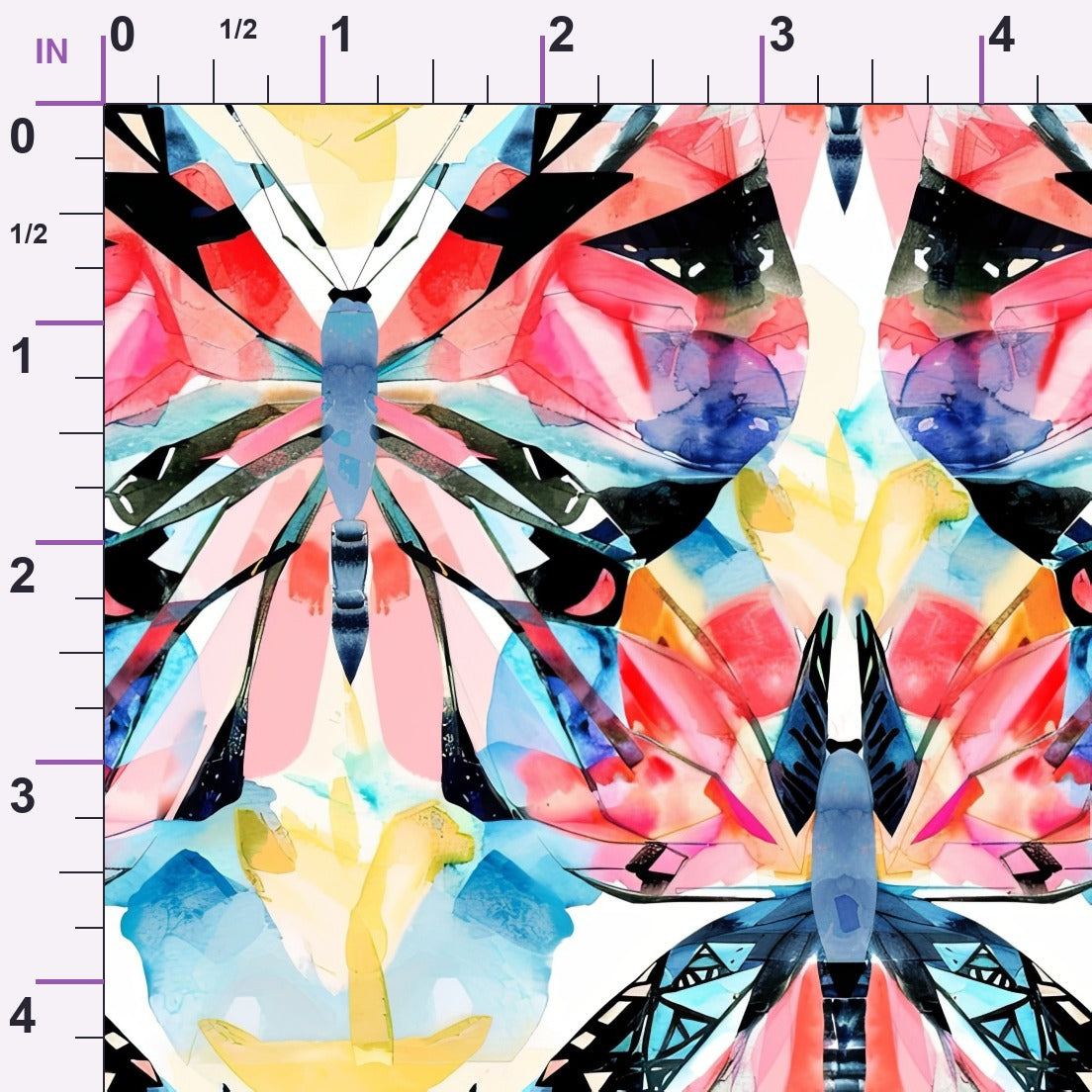 Kaleidoscope Wings Pattern 10 Minky Fabric