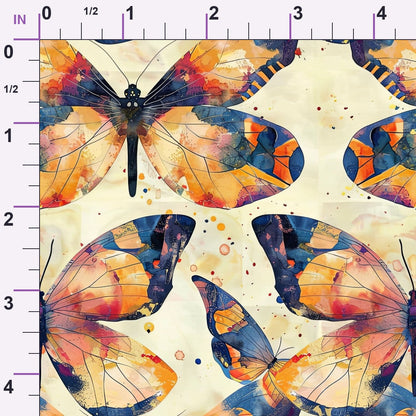 Kaleidoscope Wings Pattern 11 Minky Fabric
