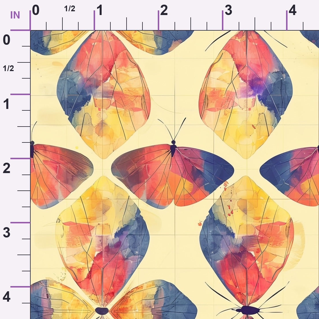 Kaleidoscope Wings Pattern 13 Minky Fabric