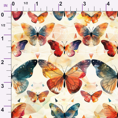 Kaleidoscope Wings Pattern 15 Minky Fabric
