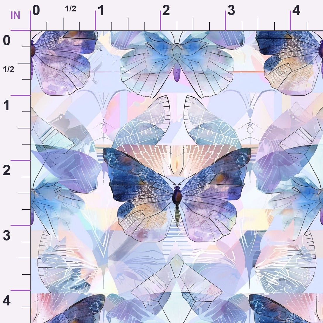 Kaleidoscope Wings Pattern 16 Minky Fabric