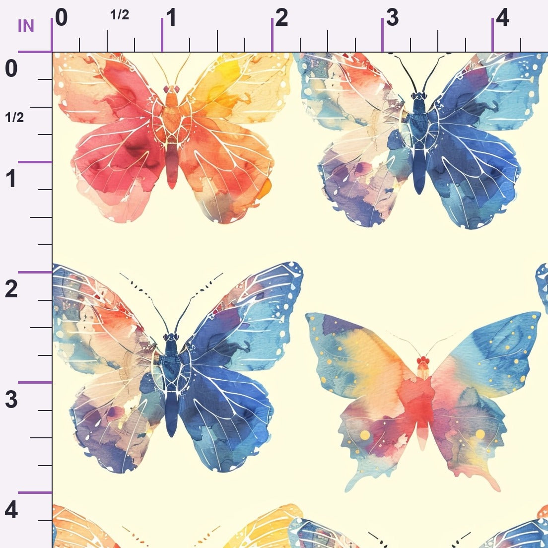 Kaleidoscope Wings Pattern 18 Minky Fabric