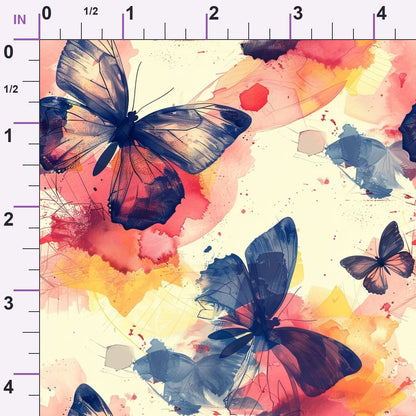 Kaleidoscope Wings Pattern 3 Minky Fabric