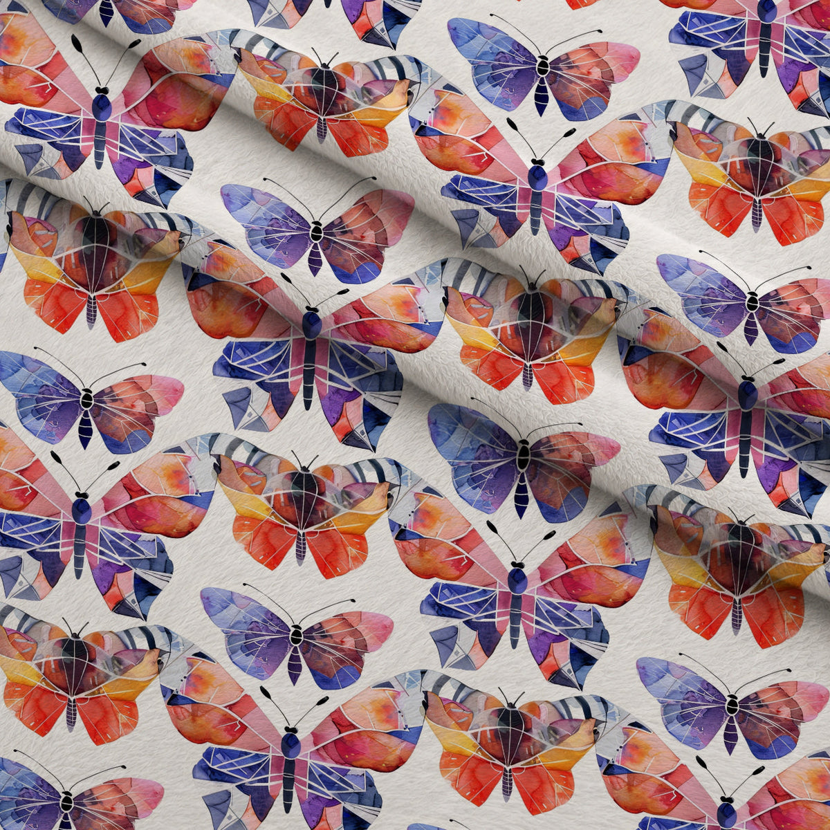 Kaleidoscope Wings Pattern 5 Minky Fabric