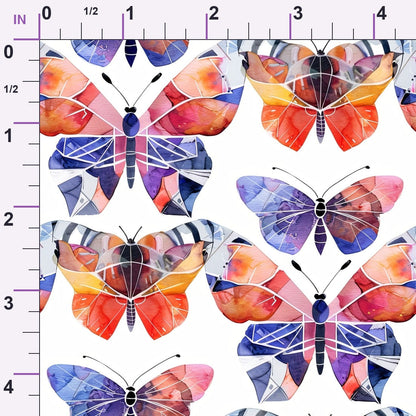Kaleidoscope Wings Pattern 5 Minky Fabric