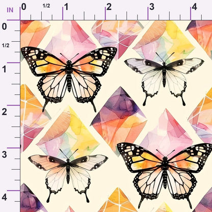Kaleidoscope Wings Pattern 6 Minky Fabric