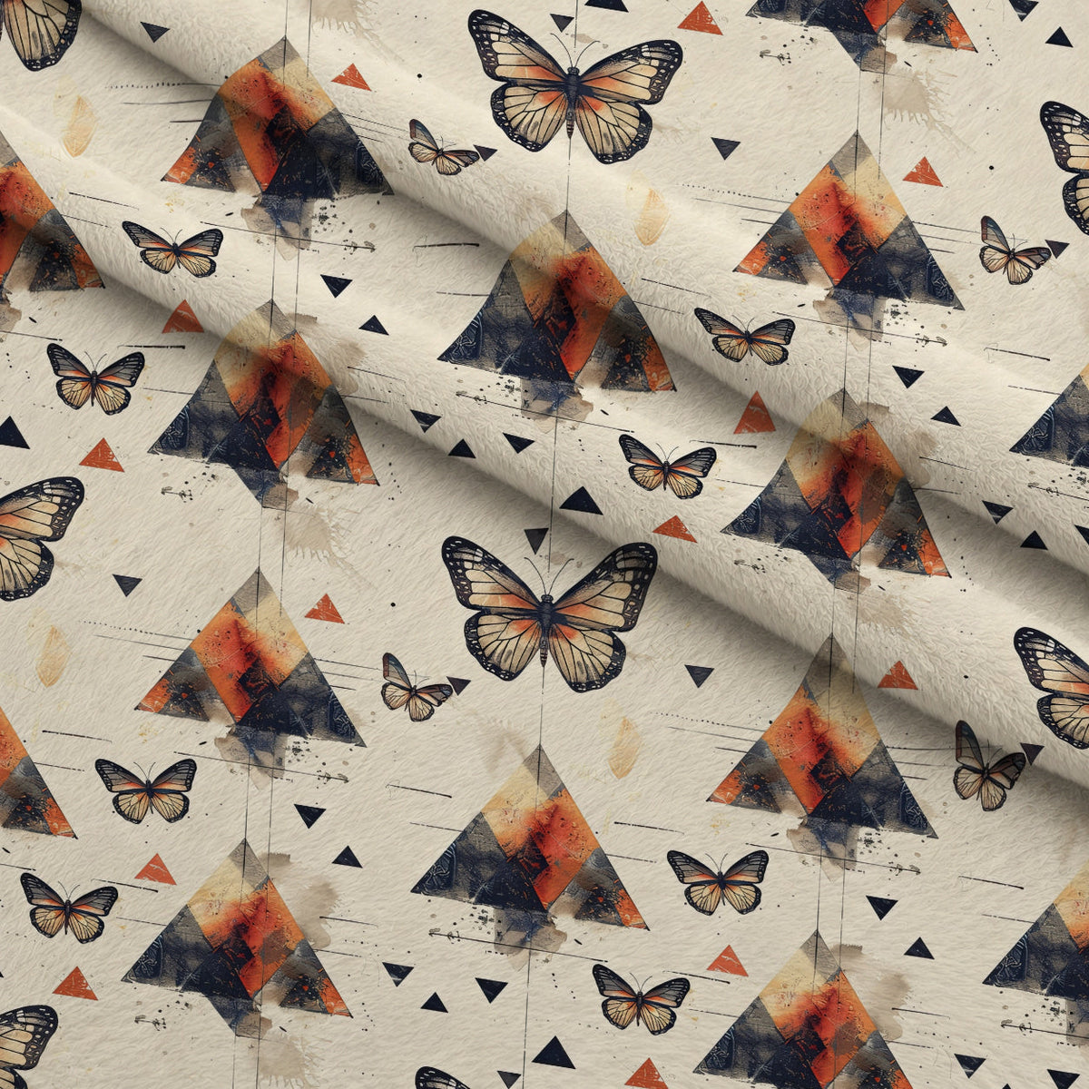 Kaleidoscope Wings Pattern 7 Minky Fabric