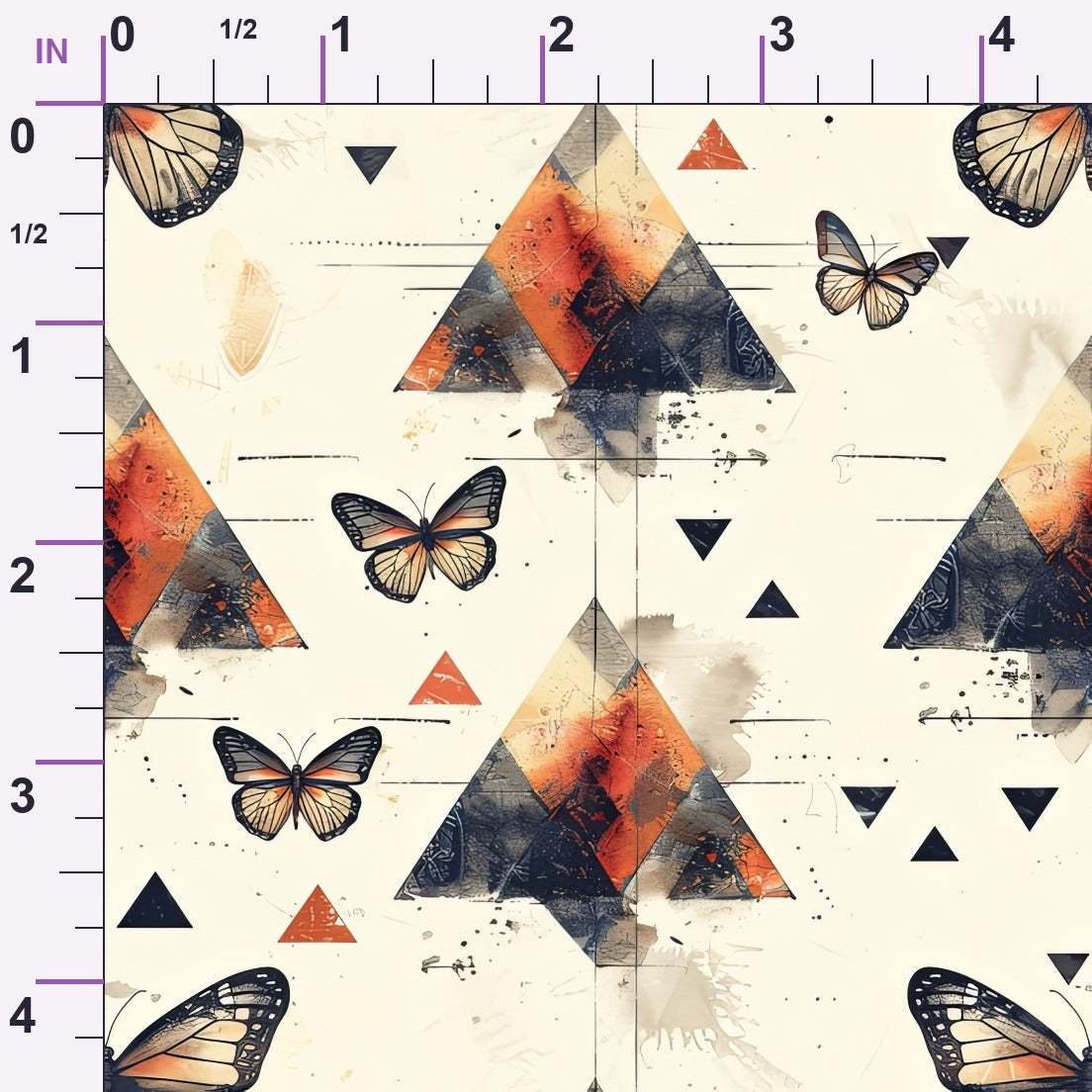 Kaleidoscope Wings Pattern 7 Minky Fabric