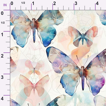 Kaleidoscope Wings Pattern 8 Minky Fabric