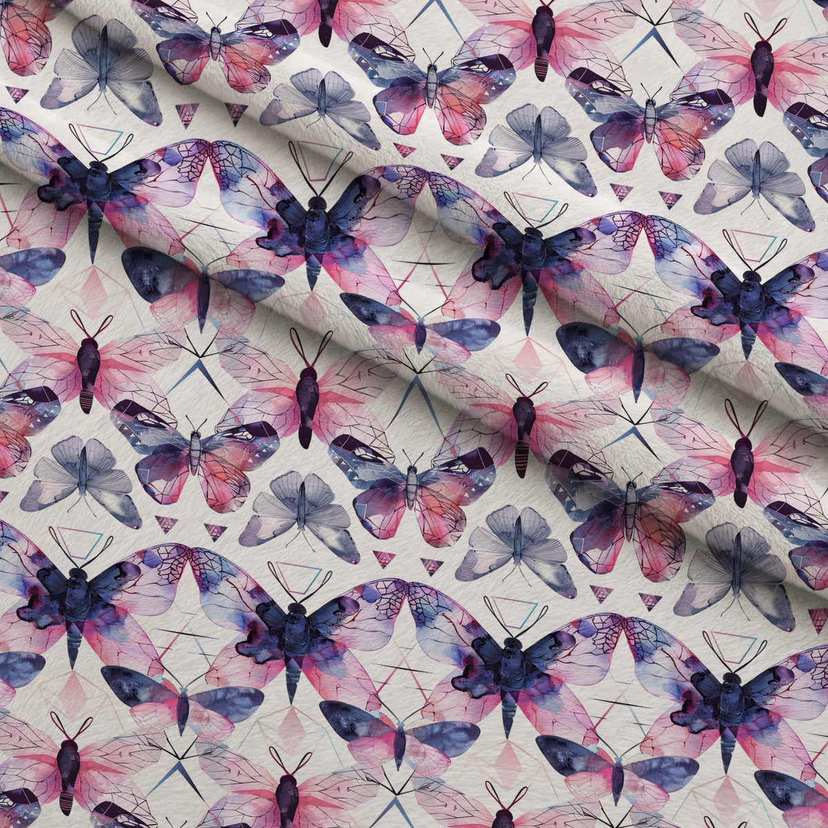 Kaleidoscope Wings Pattern 9 Minky Fabric